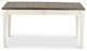 Cayla Table Dark Oak and White