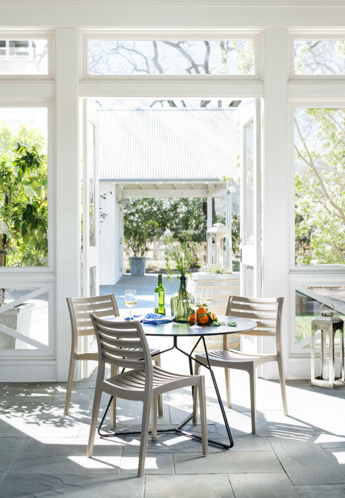 Compamia Ares Outdoor Dining Chairs, Set of 2, Taupe