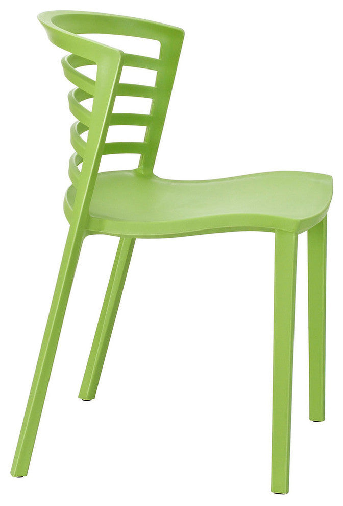 Modern Contemporary Kitchen Dining Chairs Set of 2 Green, Outdoor and Indoor