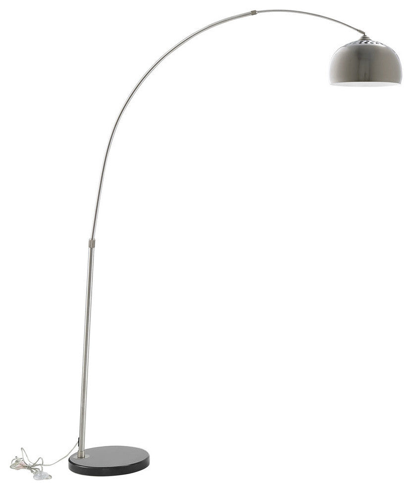 Modern Contemporary Living Room Round Floor Lamp Black