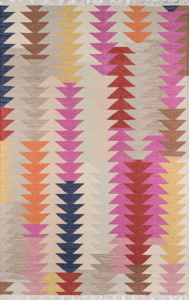 Caravan Hand-Woven Reversible Rug, Multi, 5'x7'6"