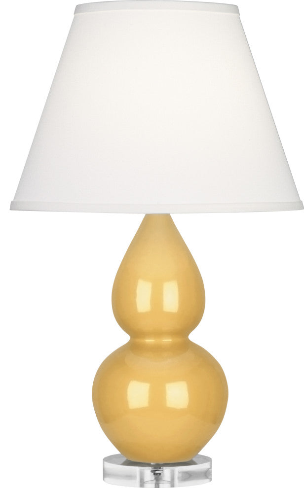 Small Double Gourd Accent Lamp, Sunset Yellow
