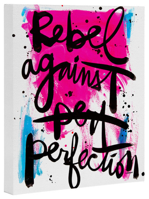 Deny Designs Kal Barteski Rebel Against Perfection Art Canvas