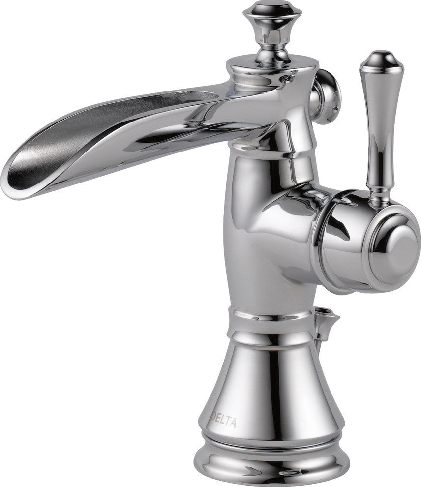 Delta Cassidy Single Handle Channel Bathroom Faucet, Chrome, 598LF-MPU