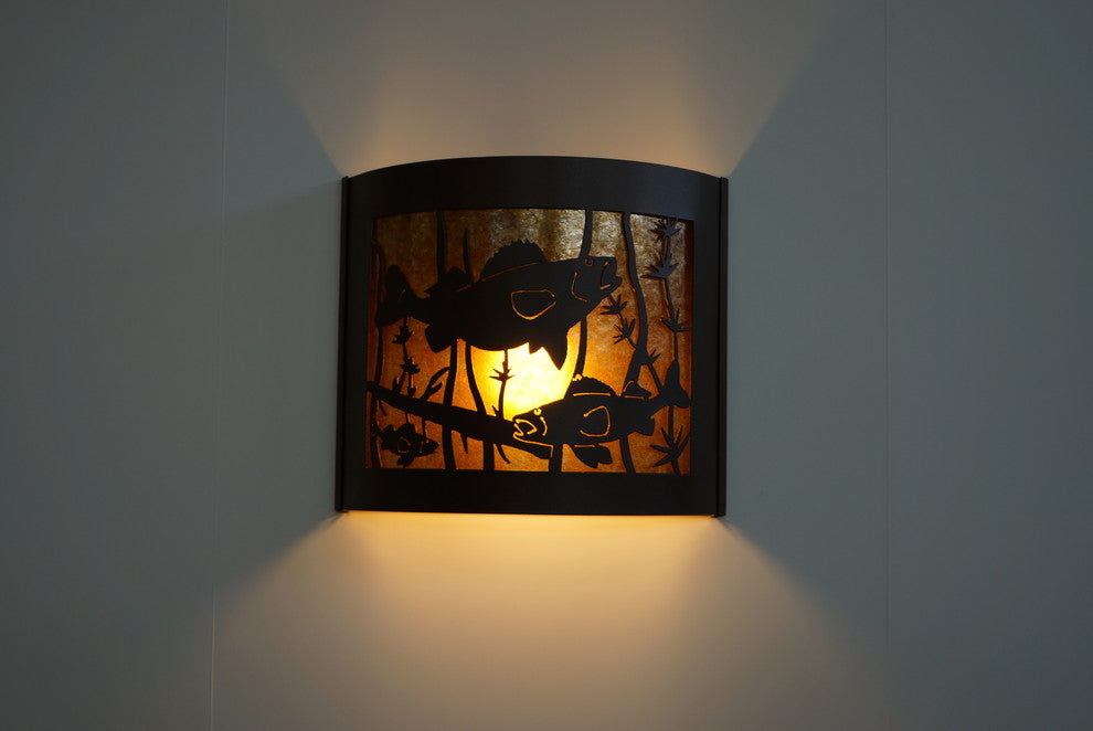 Walleye Decorative Sconce, Facing Right, 14"