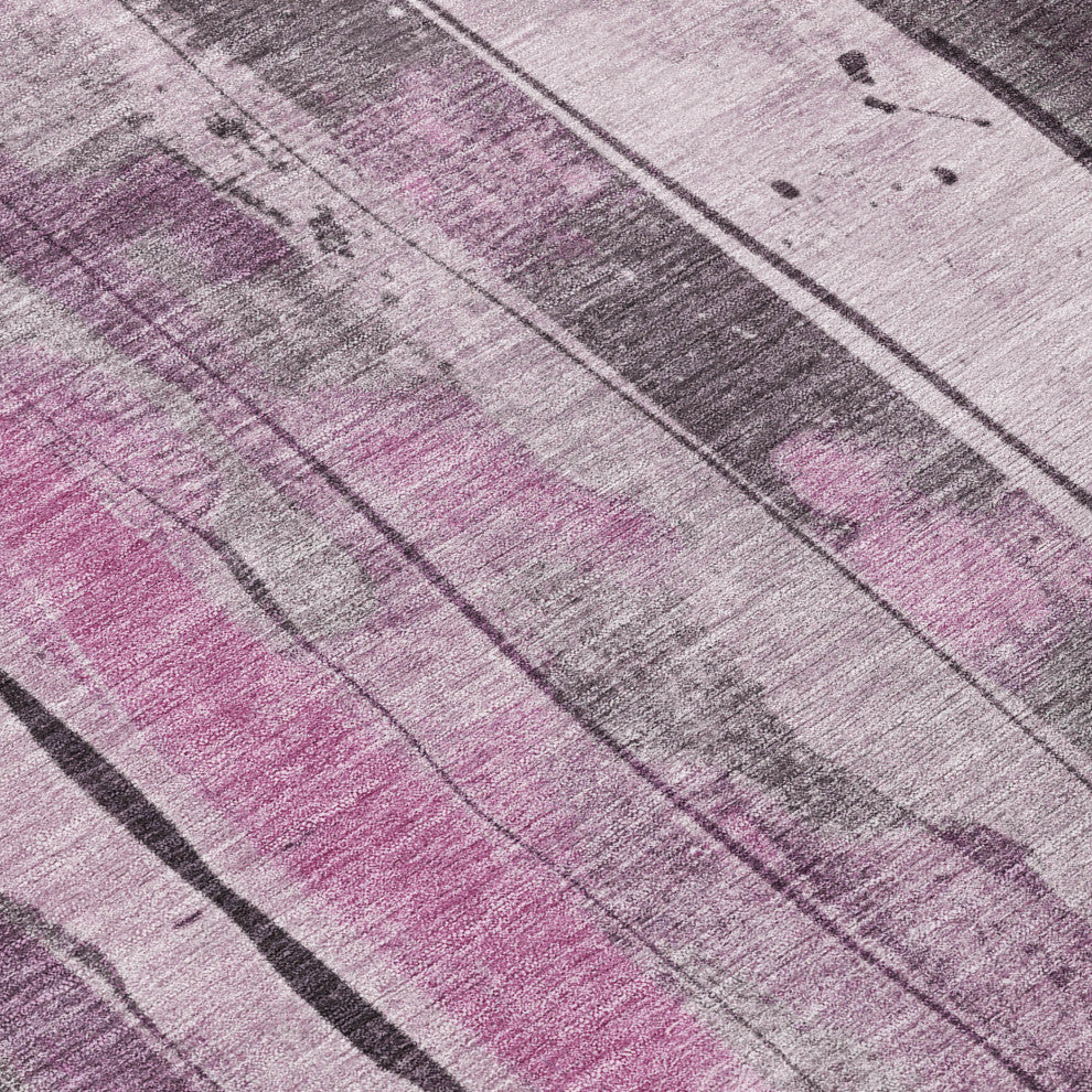 Machine Washable Indoor/Outdoor Chantille ACN1874 Pink 8' x 10' Rug