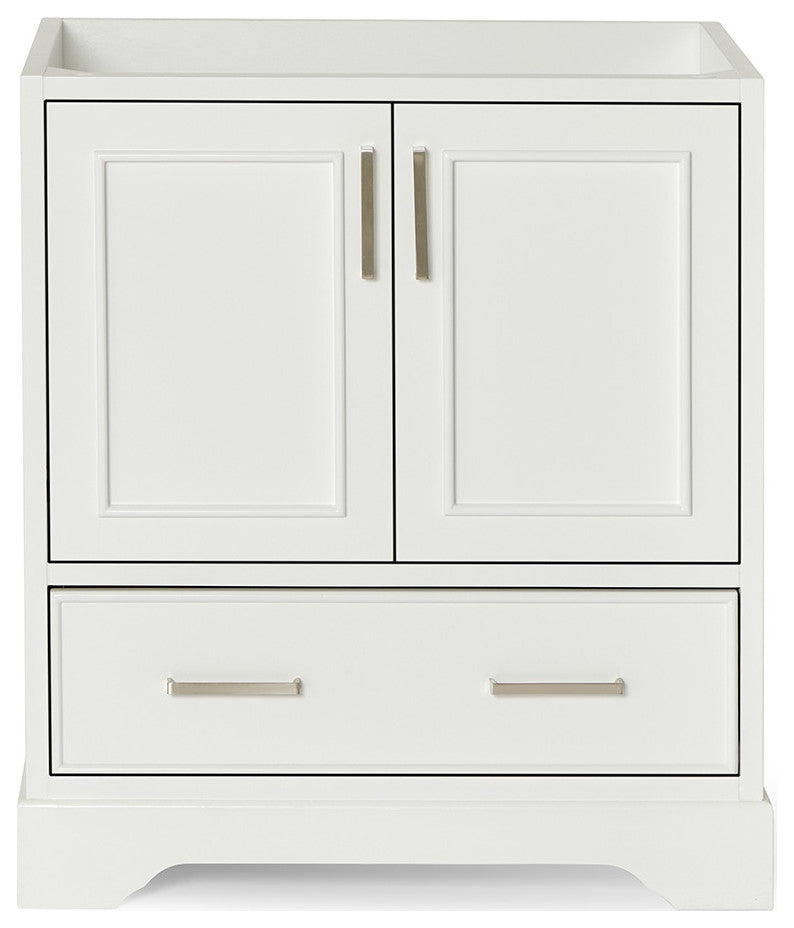 Ariel Stafford 31" Single Sink Bathroom Vanity Base, White