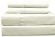 Set of 2 650TC Solid Cotton Blend Pillowcases, Ivory, King
