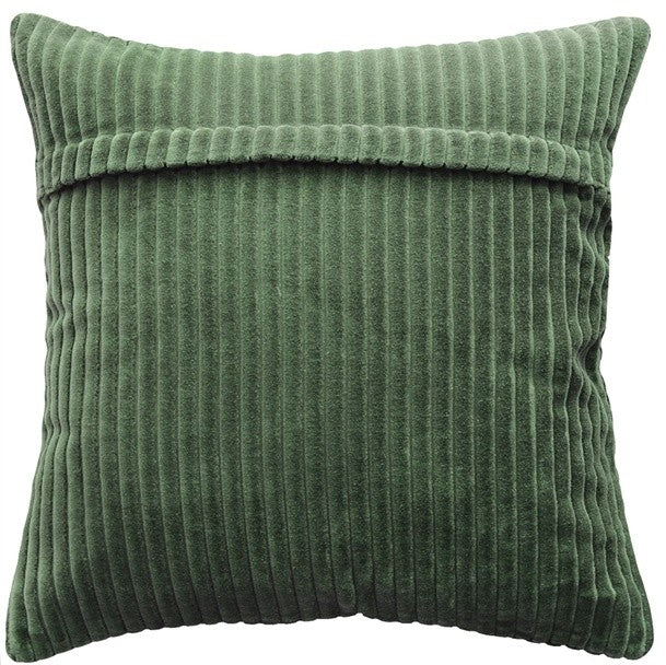 Pillow Decor - Cotton Corduroy Forest Green Throw Pillow 16x16