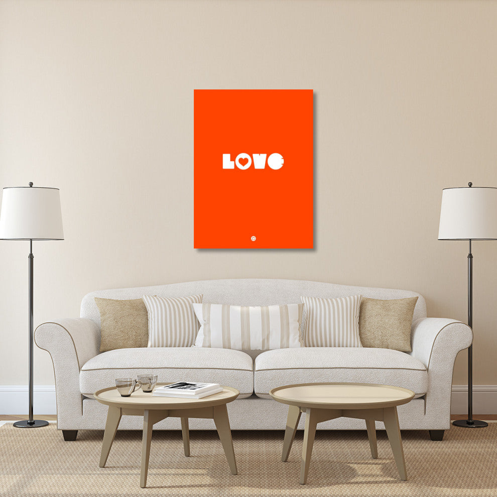 "LOVE Orange" Poster Fine Art Print