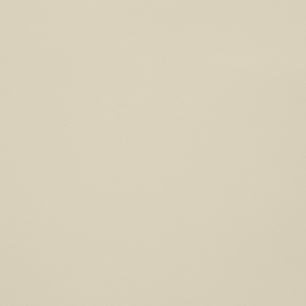 Comfy Upholstered Modular Sofa, Cream, 2-Piece: 2 Armless Chair, Vegan Leather