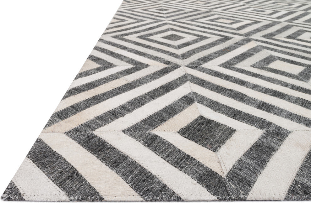 Dorado DB-03 Rug, Charcoal and Ivory, 5'x7'6"