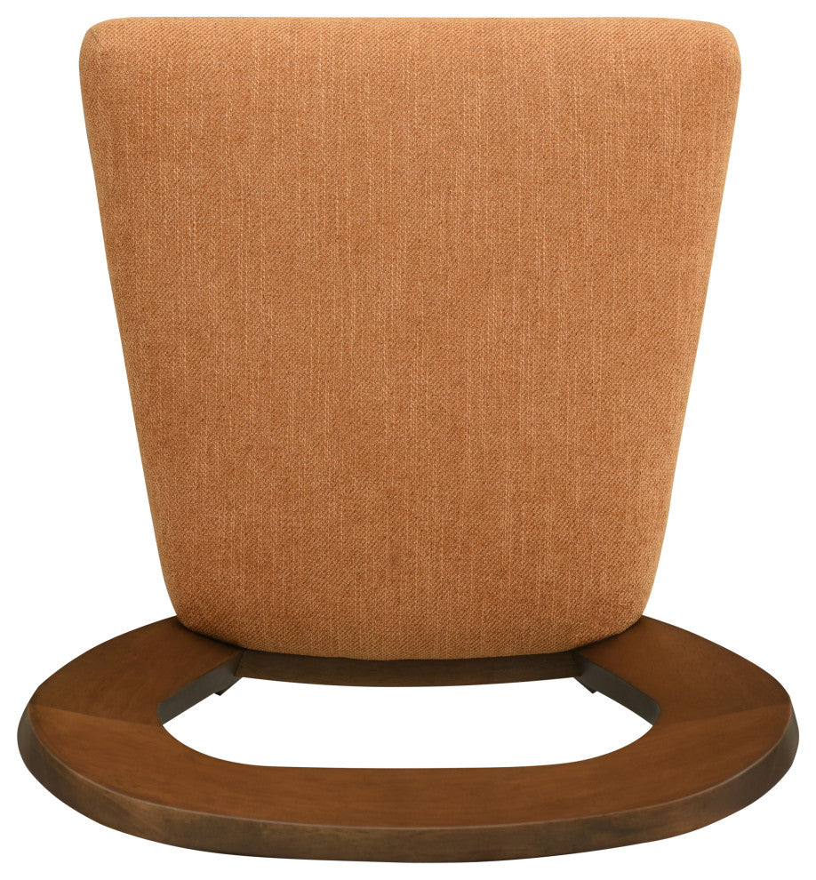 GDF Studio 25.5" Modern Armless Counter Stools, Set of 2, Walnut/Caramel