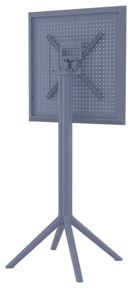 Sky Square Folding Bar Table 24 inch Dark Gray