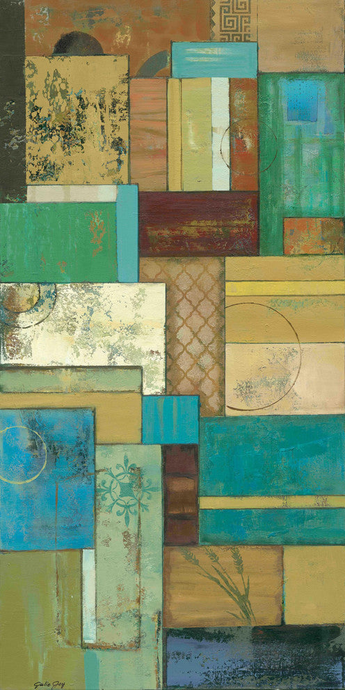 "Fossil Infusion IV" Painting Print on Wrapped Canvas by Julie Joy