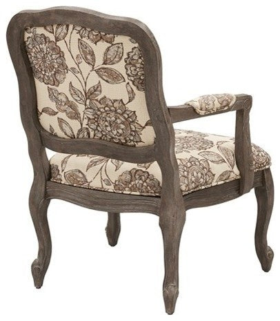 Madison Park Monroe Camel Back Exposed Wood, Floral
