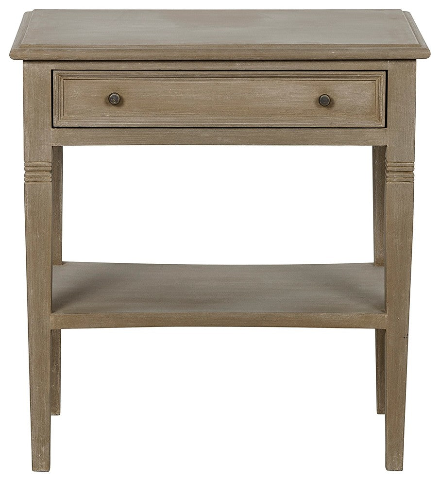 Oxford 1-Drawer Side Table, Weathered