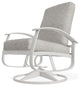 Belle Isle Cushion Outdoor Swivel Rocker, Hither Pewter/Snow