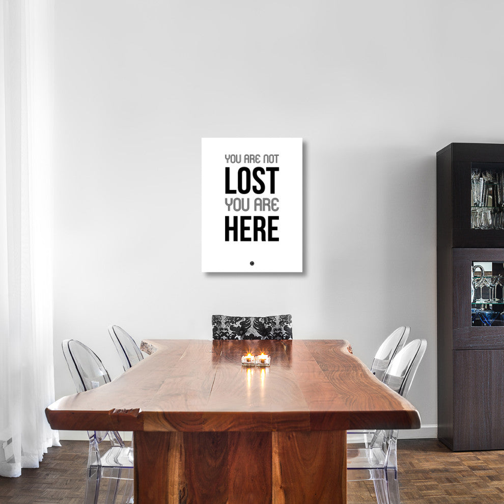 "You Are Not Lost Poster White" Fine Art Print