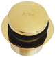 Tip Toe Sch. 40 PVC Bath Waste With Two-Hole Elbow In Polished Brass, Polished Brass