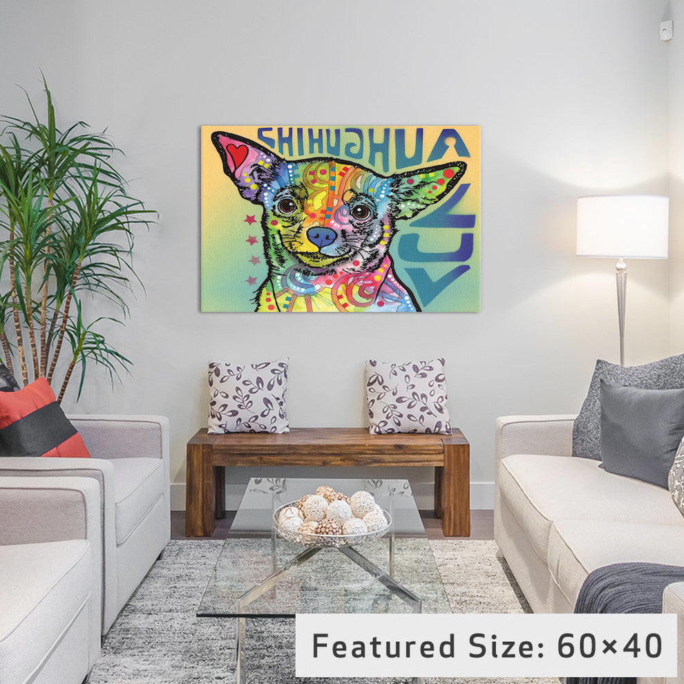 "Chihuahua Luv" by Dean Russo, 26x18x1.5"