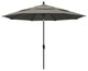 11' Aluminum Umbrella Collar Tilt Matted Black, Taupe