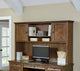 Traditional Wood Hutch With Doors Storage Hutch  Fully Assembled Brown
