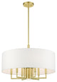 Satin Brass Timeless, Transitional, Pendant Chandelier