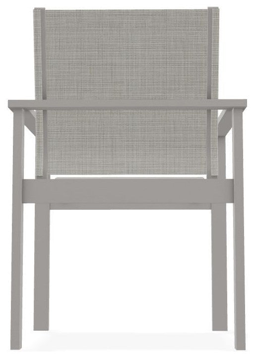 Tribeca Sling Outdoor Stackable Armchair, Deacon/Warm Gray