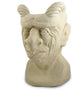 Garden Gargoyle Cast Stone Sculpture and Head Planter