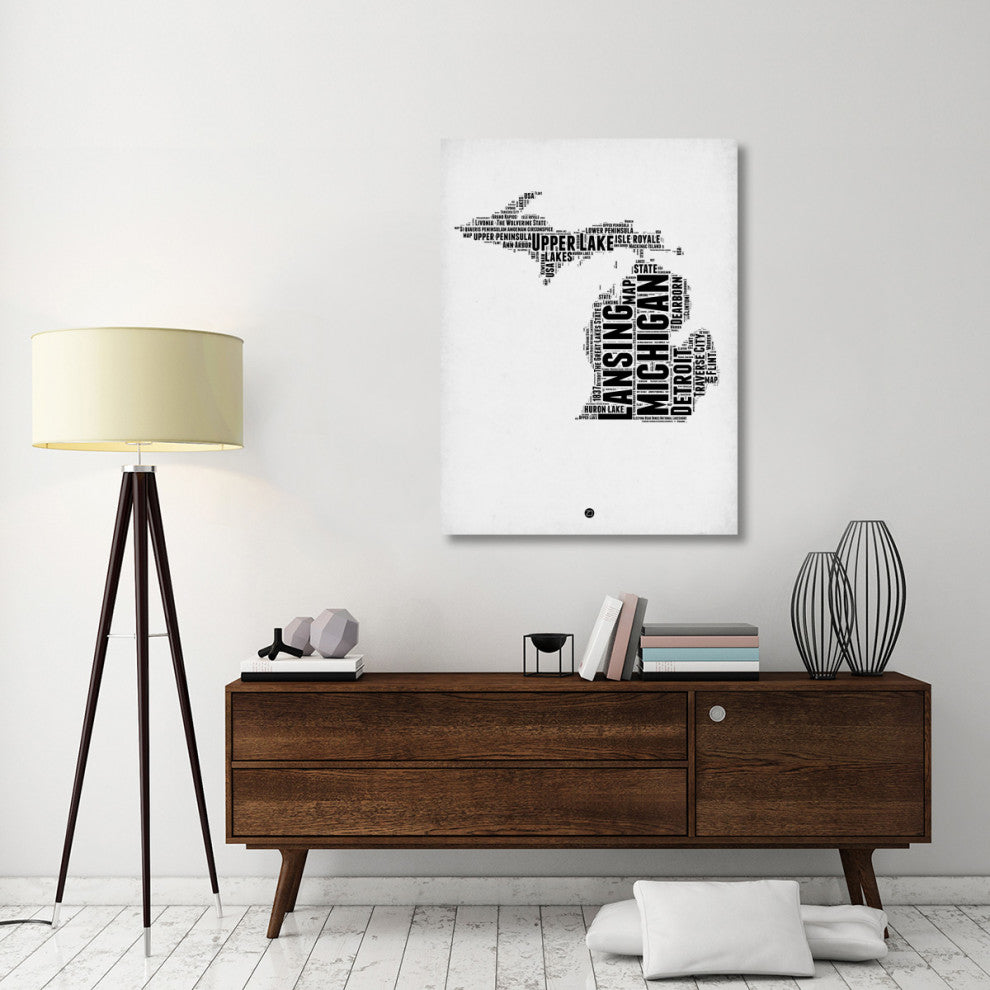 "Michigan Word Cloud 2" Fine Art Print