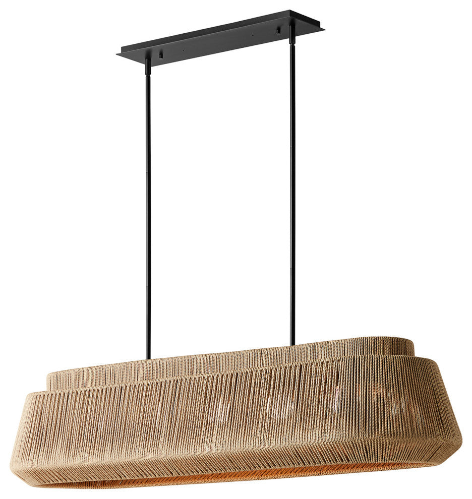 Eco Nido 54" Natural Rope Linear Pendant