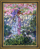 Frederick Carl Frieseke the Judas Tree Framed Premium Canvas Print, 18"x24"