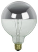 Sunlite 60 Watt Silver Bowl G40 Globe, Medium Base, Clear