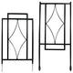 Sunnydaze 30" Durable Metal Wire Contemporary Garden Trellises, Set of 2