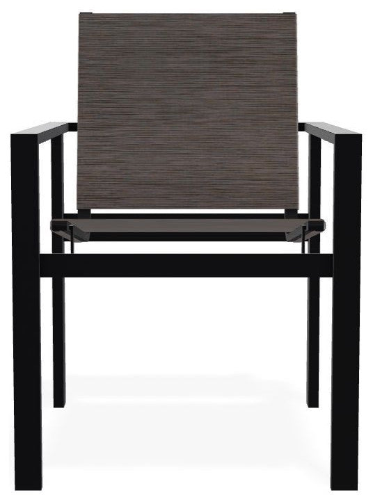 Tribeca Sling Outdoor Stackable Armchair, James/Black