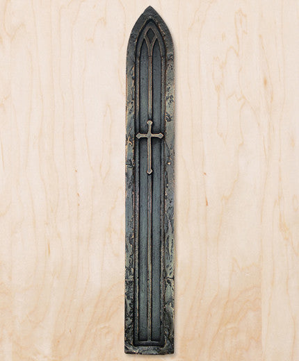 Cathedral 18" Entryway Door Pull, Satin