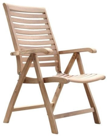 11-Piece Outdoor Teak Dining Set, 94" Masc Oval Table 10 Ashley Reclining Chairs