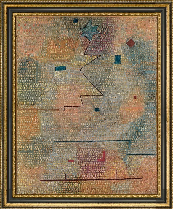 Paul Klee Rising Star - 16" x 20" Framed Premium Canvas Print