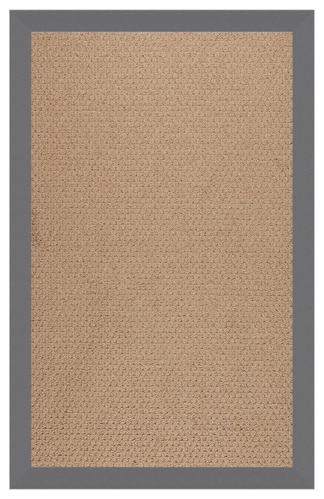Zoe-Raffia Machine Tufted Rectangle Rug, Ash, 10'x14'