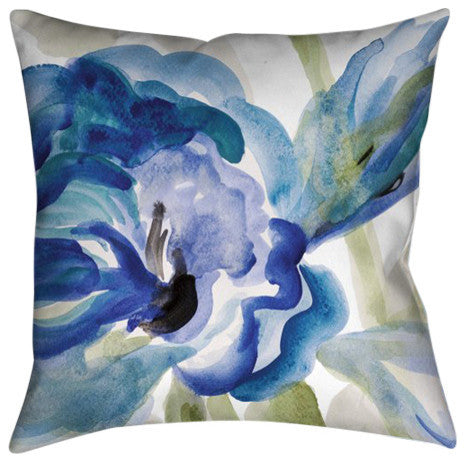 Laural Home Delicate Blue 18" X 18" Indoor Decorative Pillow