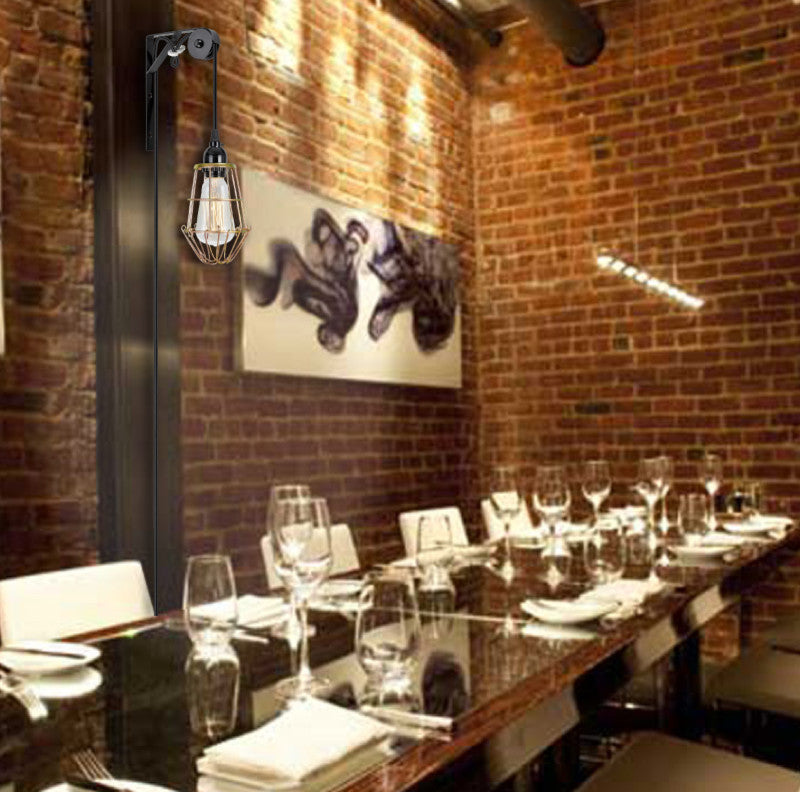 21006, 1-Light Plug-in Hanging Socket Pendant Fixture With Matte Black Socket