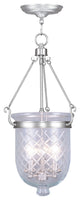 Livex 5074-91 Chain Lantern, Brushed Nickel