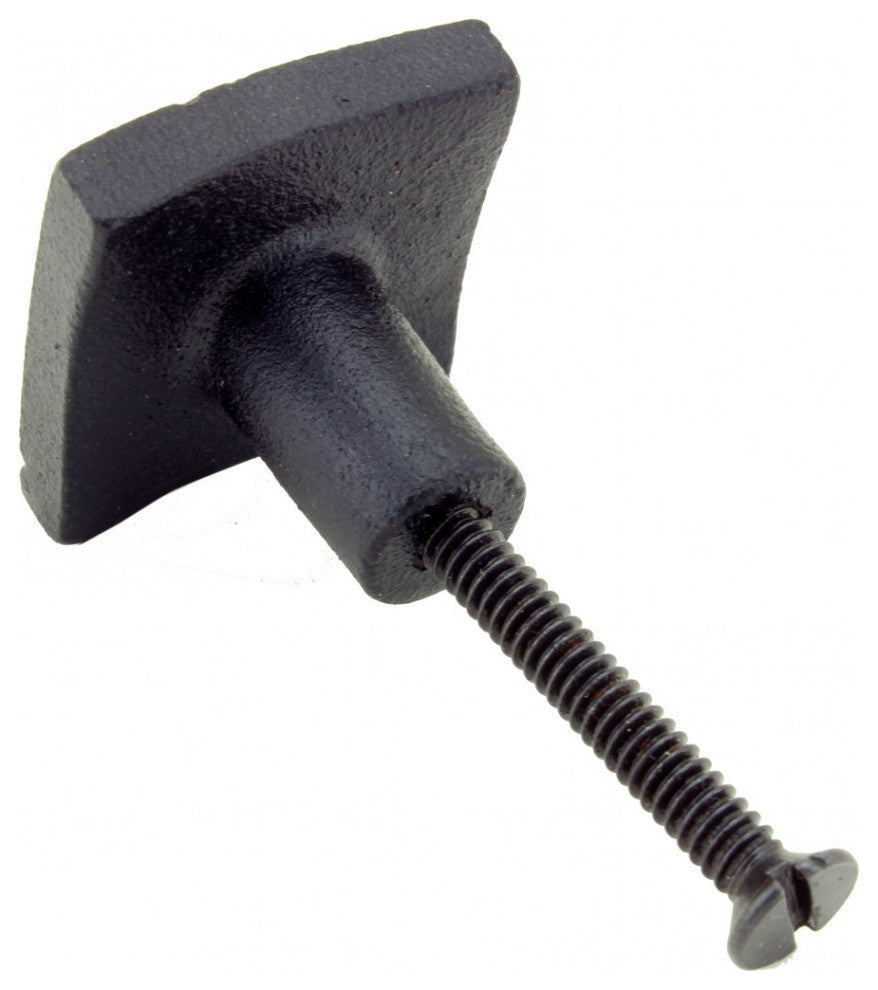 Square Maze Cabinet Hardware Iron Cabinet Knob Black Pack of 2