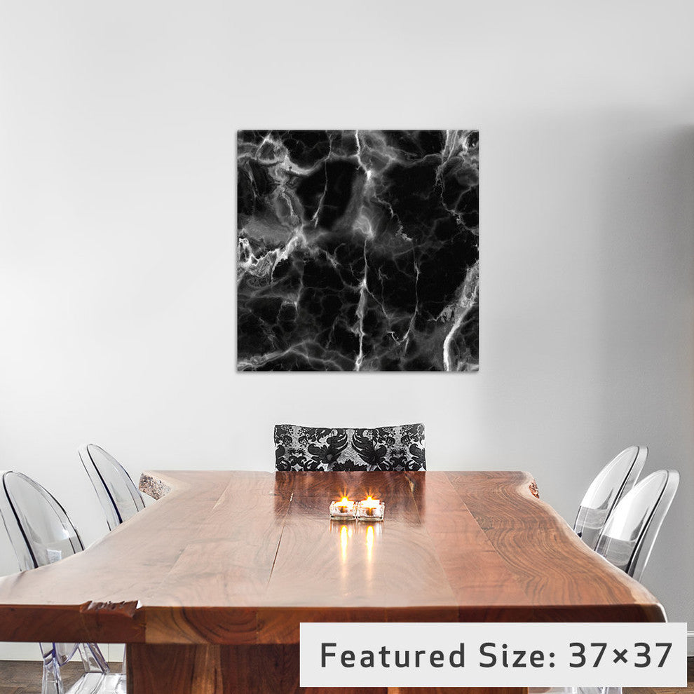 "Black Marble" by Chelsea Victoria, 12x12x1.5