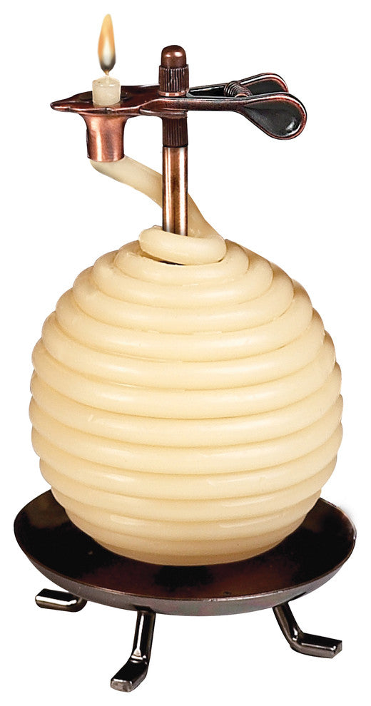60 Hour Round Beeswax Candle