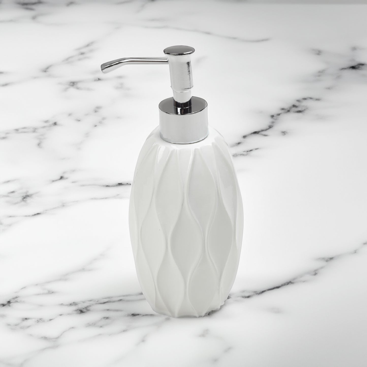 Wave, White, Lotion Pump