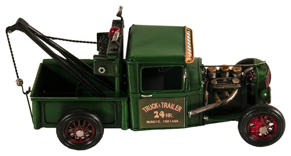 Old Modern Handicrafts AR030 Handmade Vintage Tow Truck Model