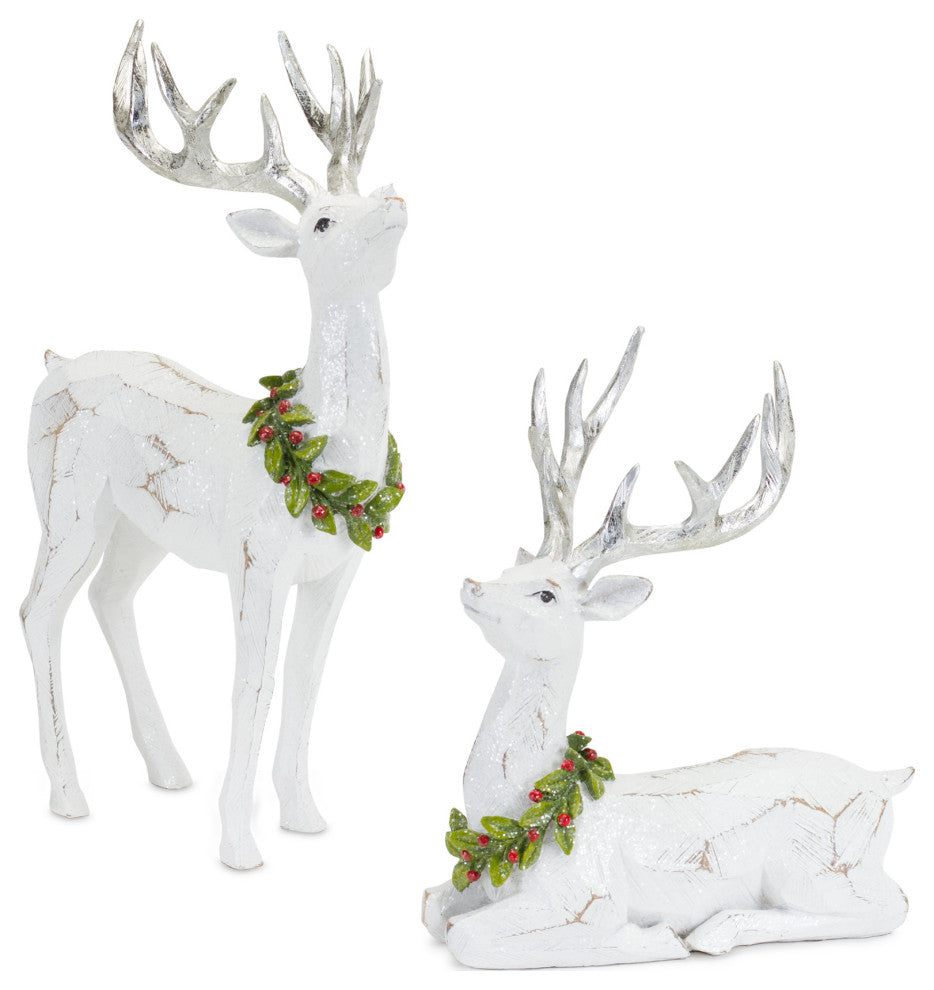 Deer Figurine, 2-Piece Set