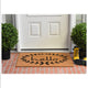 Calico Hello Doormat, Natural, Black, 17"x29"